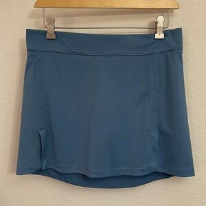J.Lindeberg Golf Skirt Medium Athletic Blue Performance Mini Skort Women's